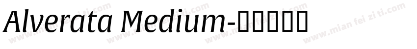 Alverata Medium字体转换